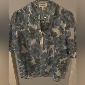 Cloth. & Stone short sleeve floral top